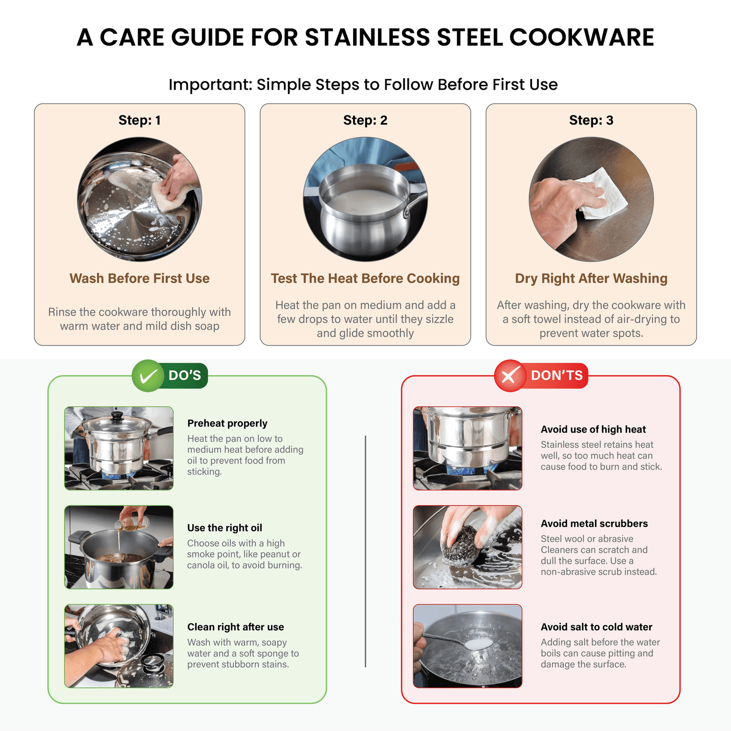 Multi-Purpose Stainless Steel Honeycomb Soup Pot with Lid (24cm)