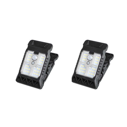 Solar clip light with motion sensor  Perfect for gardens, balconies, and patios!