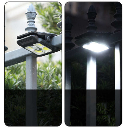 Solar clip light with motion sensor  Perfect for gardens, balconies, and patios!