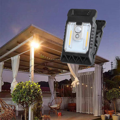 Solar clip light with motion sensor  Perfect for gardens, balconies, and patios!