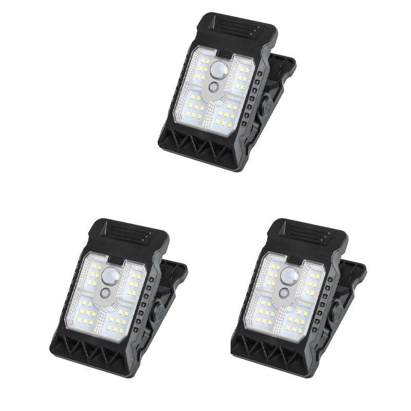 Solar clip light with motion sensor  Perfect for gardens, balconies, and patios!