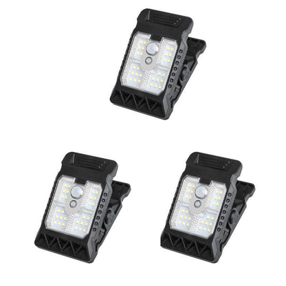 Solar clip light with motion sensor  Perfect for gardens, balconies, and patios!
