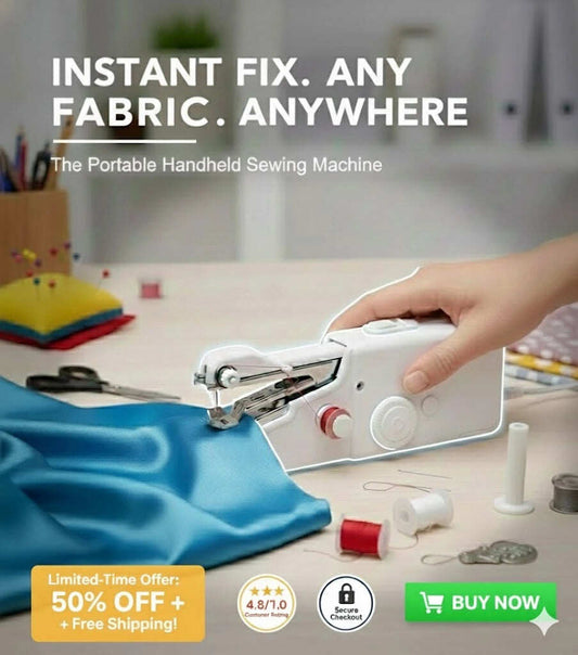 Handheld Stitching Machine | Lightweight, Easy-Grip | Fix Anytime