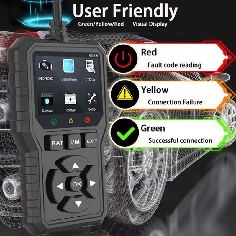 Professional OBD2 diagnostic tool: accurate and fast analysis, compatible with most vehicles