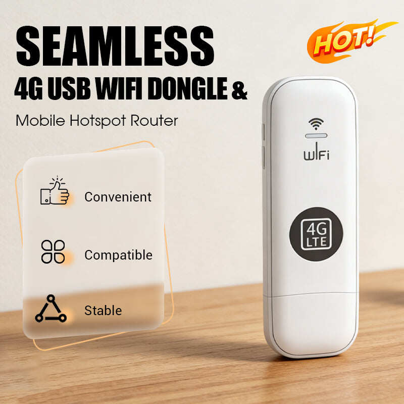 Hot Sale Deals-Portable 4G USB WiFi Dongle & Mobile Hotspot Router