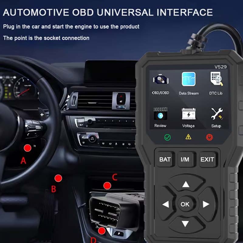 Professional OBD2 diagnostic tool: accurate and fast analysis, compatible with most vehicles
