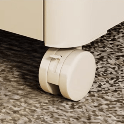 Plastic 4-Layer Drawer Storage Cabinet with Wheels