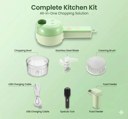 Portable Electric Chopper | Powerful Blades | Mess-Free Cooking