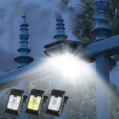Solar clip light with motion sensor  Perfect for gardens, balconies, and patios!