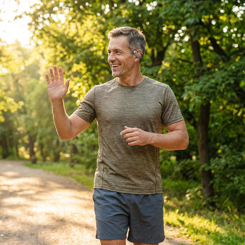 Bluetooth 6.0 Wireless Earbuds – 48H Playtime, IPX5 Sweatproof & Ultra-Light 4.2g Fit for Running