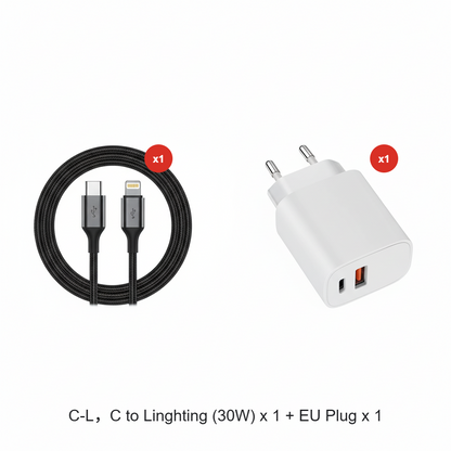 240W Fast Charging Cable with Adjustable Phone Stand
