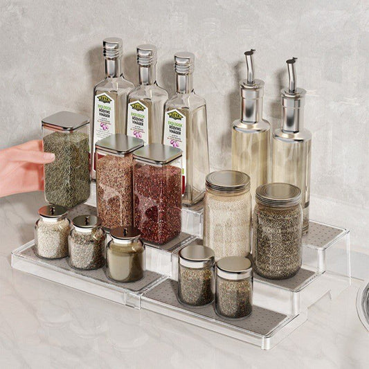 Acrylic Telescopic Expandable Tiered Spice & Display Rack